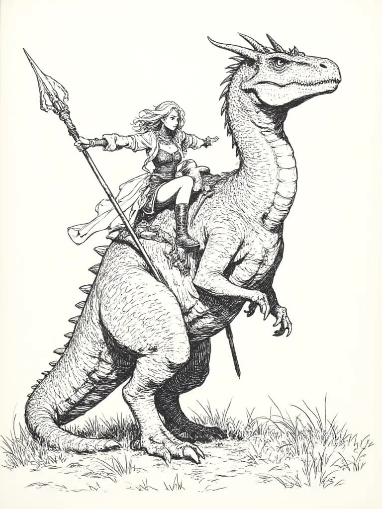 Thumbnail of Emma and her dinosour Fang