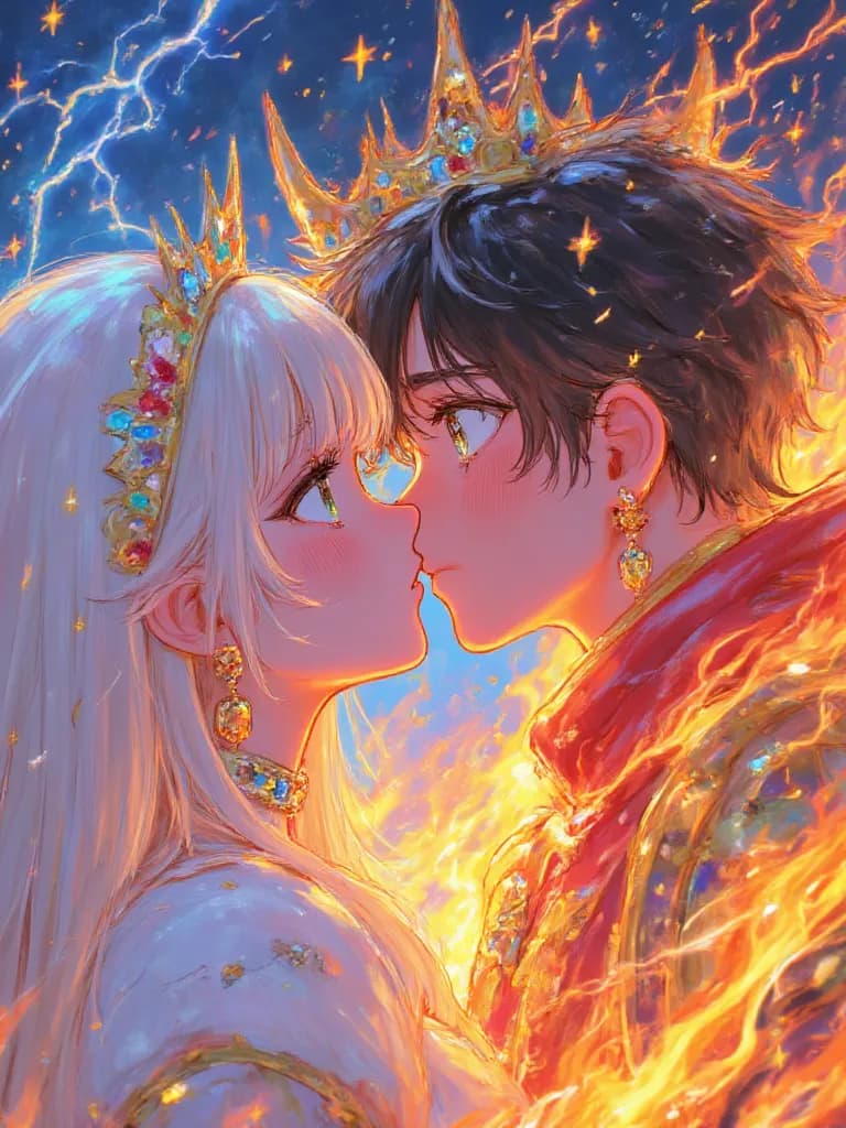 Thumbnail of A princess of lightning promised to a prince of fire will they find the spark