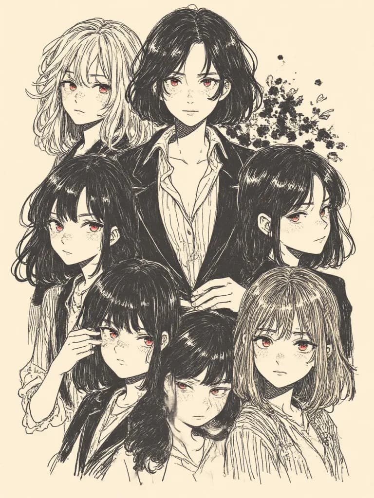 Thumbnail of 1.Emily 2.Aiko 3.Kirana 4. Dina 5. Tip 6. 7. Blue