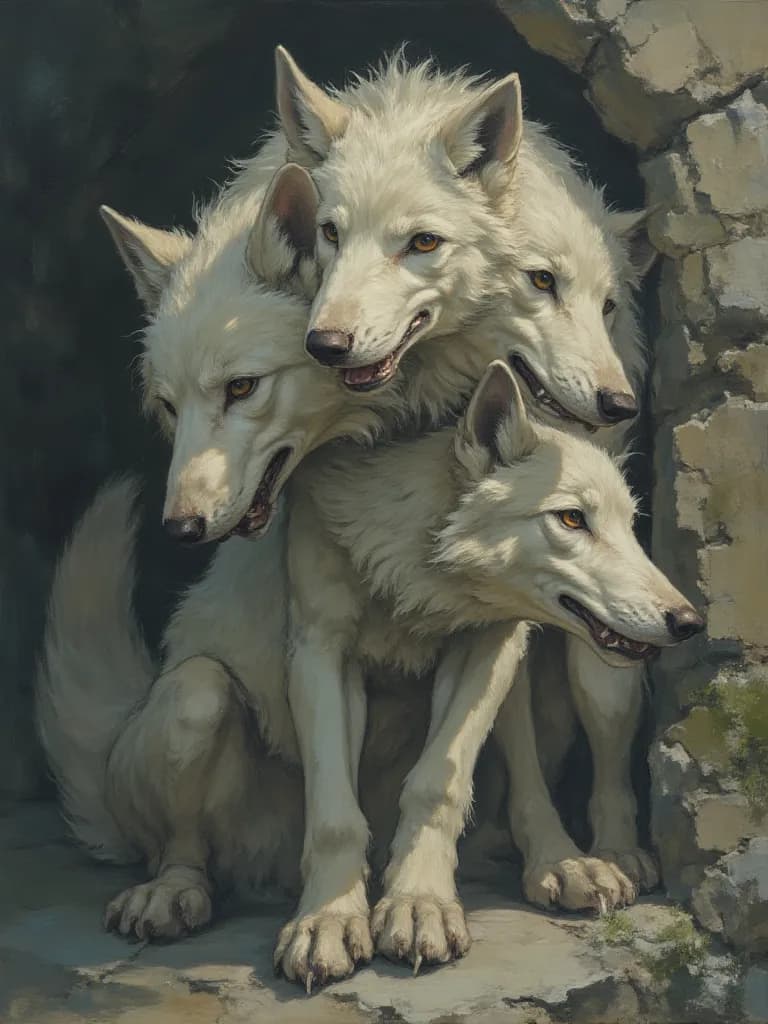 Thumbnail of Pack of female wolf