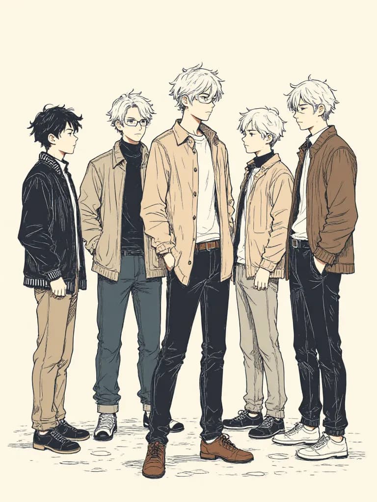 Thumbnail of Students and teachers of all male school
