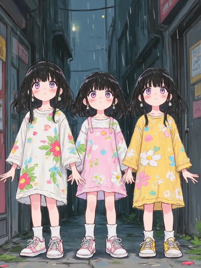 Thumbnail of The Sisters of Shadow and Violet (Lily, Daisy, Rose)