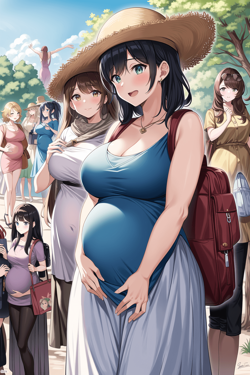 Thumbnail of Five Pregnant Women at the Park