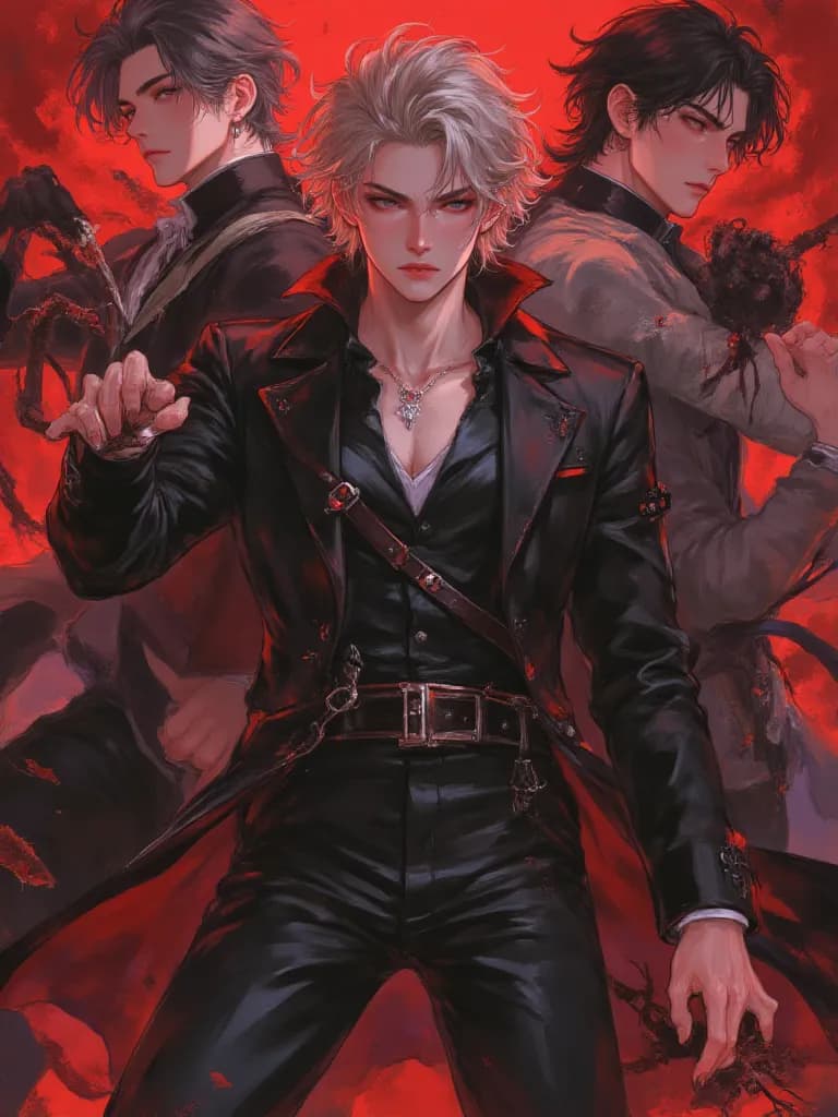 Thumbnail of 3 vampires in love with a werewolf.