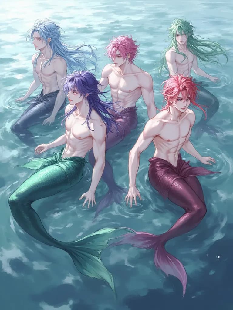 Thumbnail of Ran, Ren, Rin, Ron, Run - The Last Mermens (omegas)