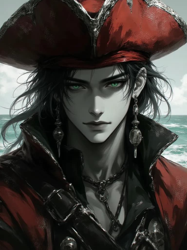 Thumbnail of Blue the pirate with the red hat