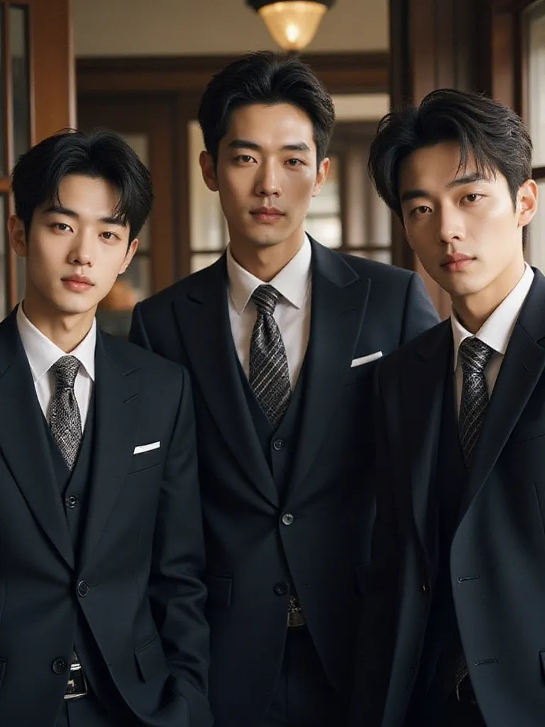 Thumbnail of The father and his 3 sons