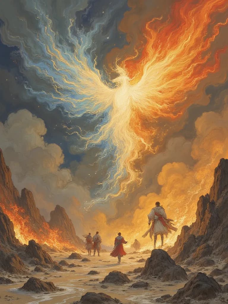 Thumbnail of A war between three races, demons, gods, humans.