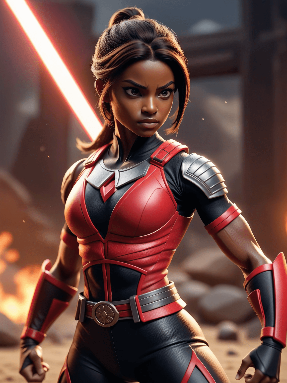 Thumbnail of Aisha, the Supreme Red Ranger Samurai