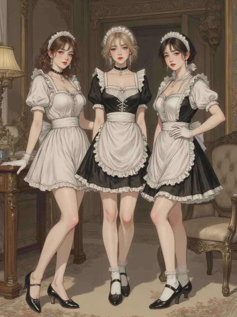Thumbnail of Dulce, Alexa, and Lilian (The Dominant Maids)