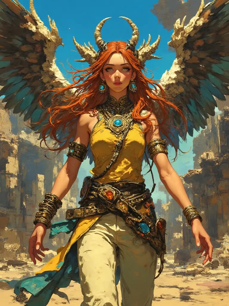 Thumbnail of Kaelen, the Sunstone Seraph