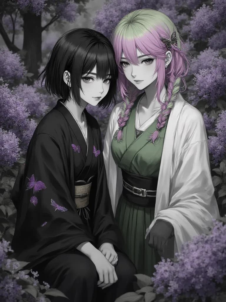 Thumbnail of Shinobu Kocho & Mitsuri Kanroji.