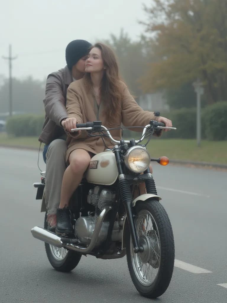 Thumbnail of You and your cousin riding a motorcycle