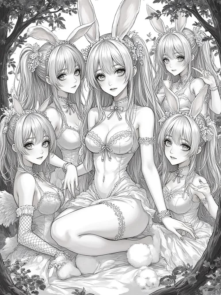 Thumbnail of The Bunny Harem of the Azure Moon