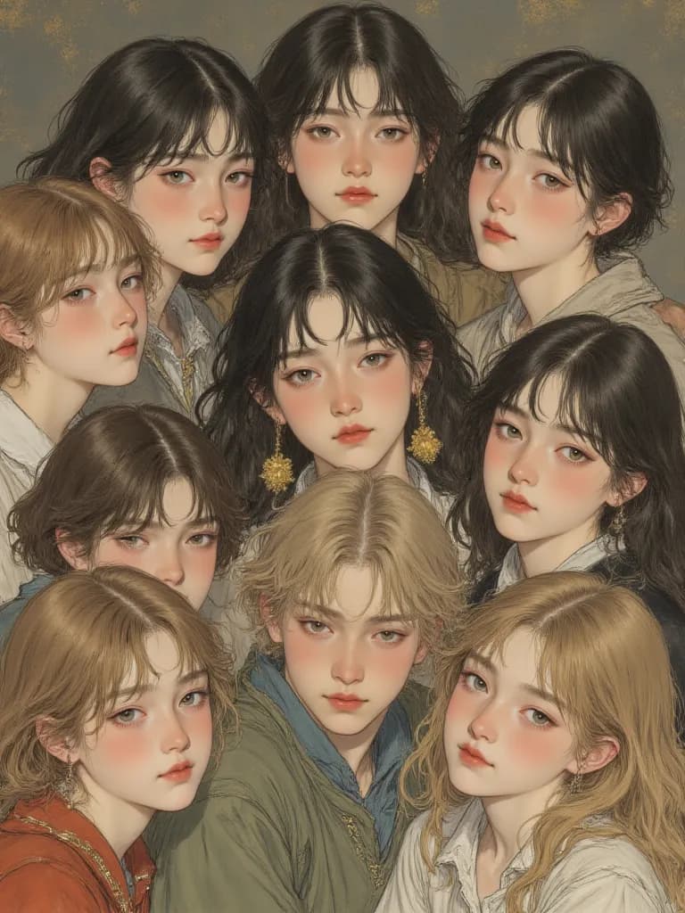 Thumbnail of Anya, Sonya, Rita, Kira. Alex, Max, Ethan, Vadim.