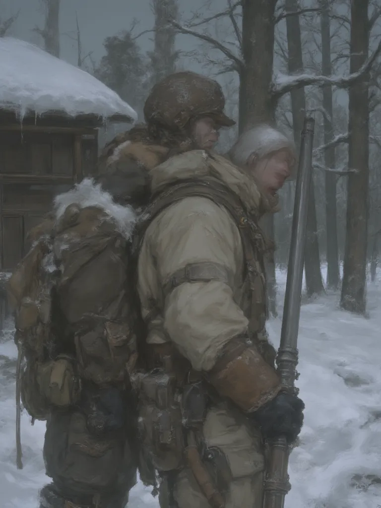 Thumbnail of The new postman in the farthest village of Siberia is in the mid-1800s