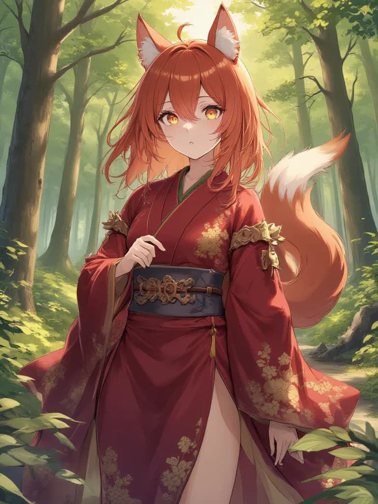 Thumbnail of Kaelen, the Nine-Tailed Kitsune