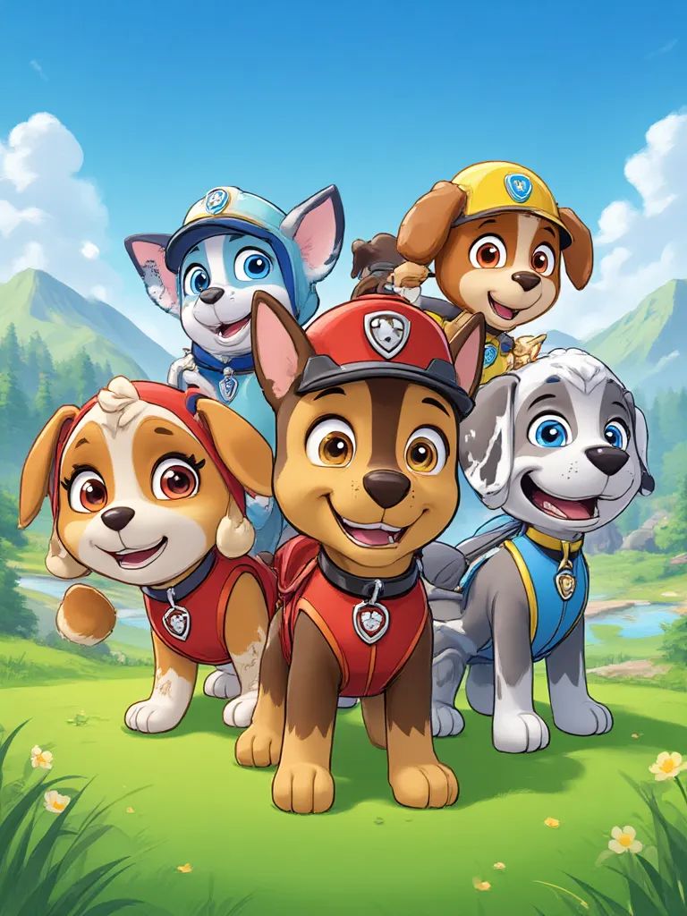 Thumbnail of Chase, skye, rubble, rocky, zuma