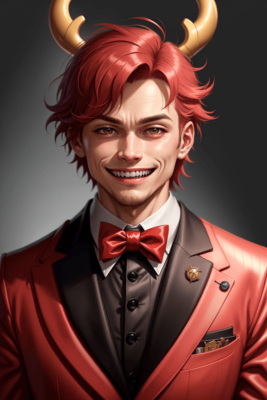 Thumbnail of Alastor….but he’s gay