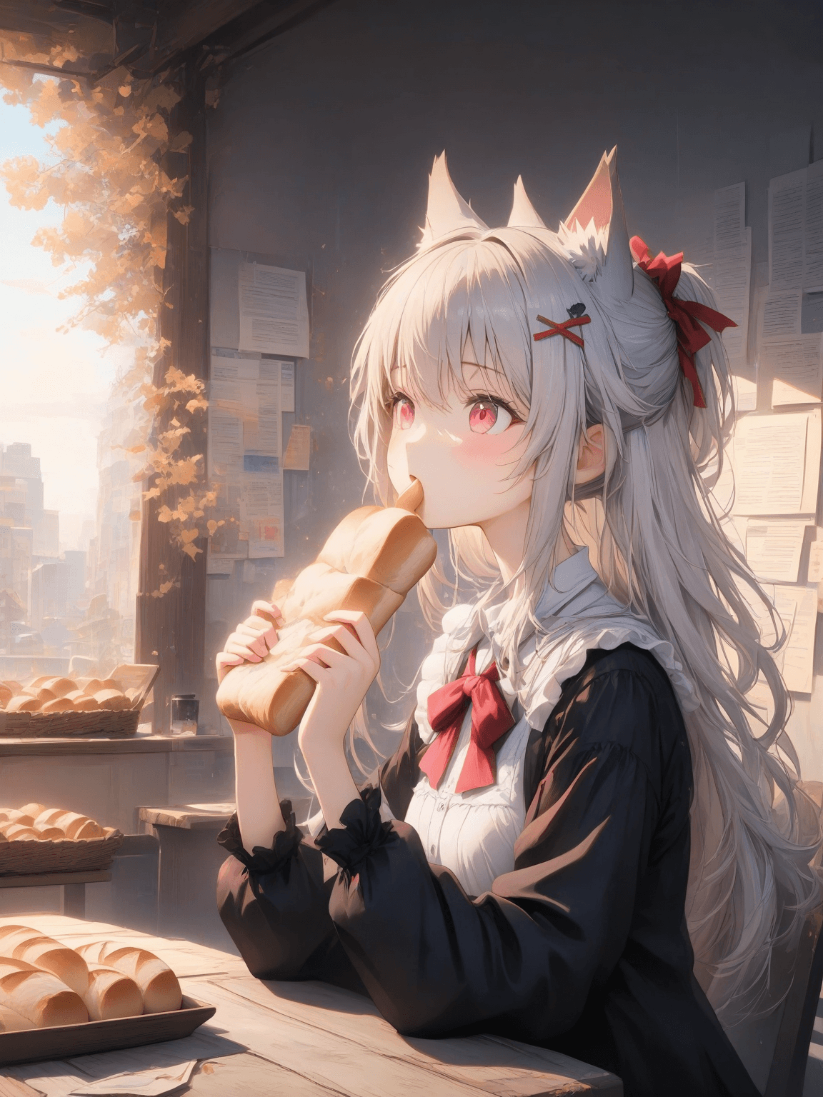 Thumbnail of Souna(a wolf girl stealing your food)