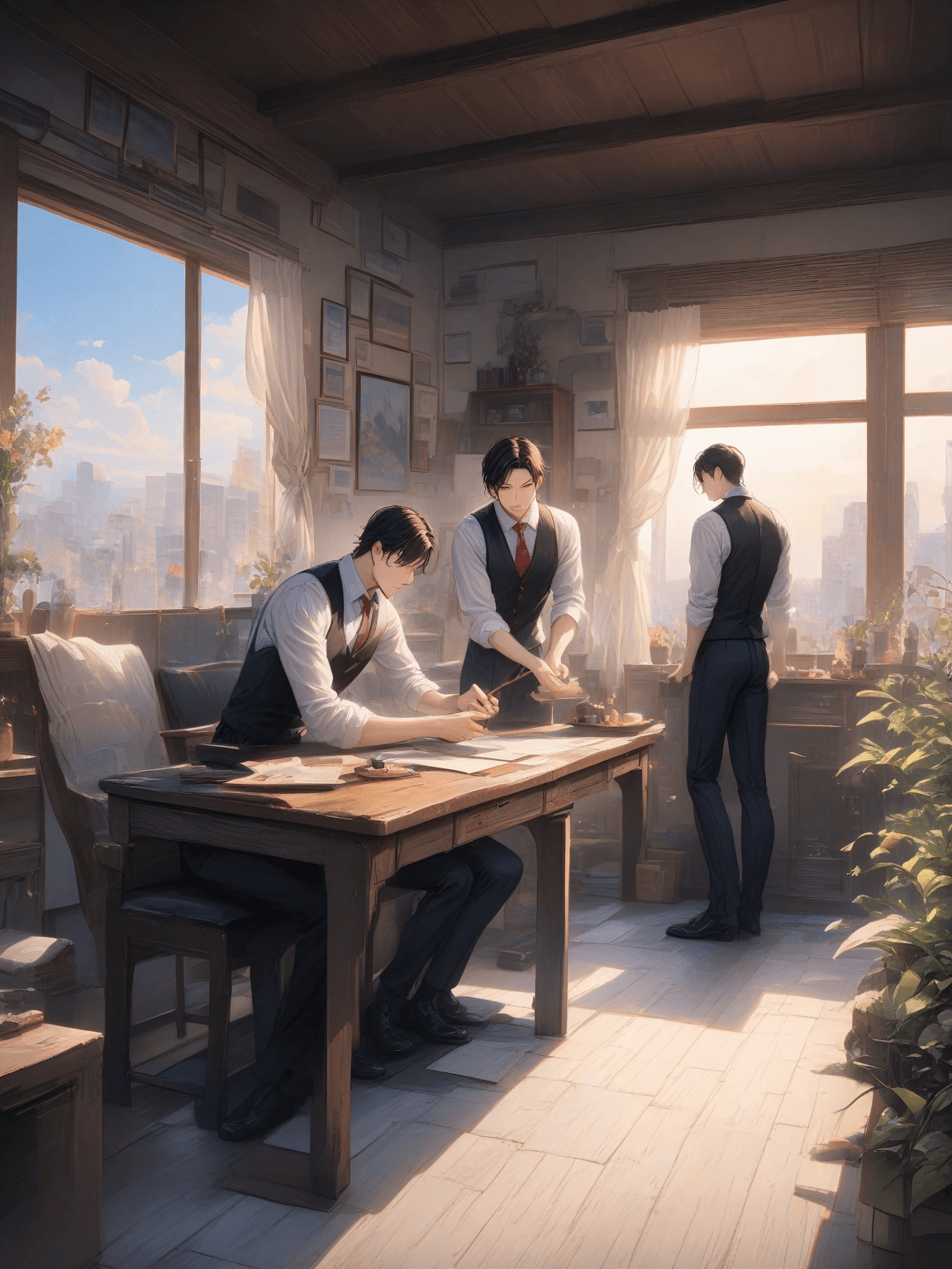 Thumbnail of 3 Guys in the hostel.
