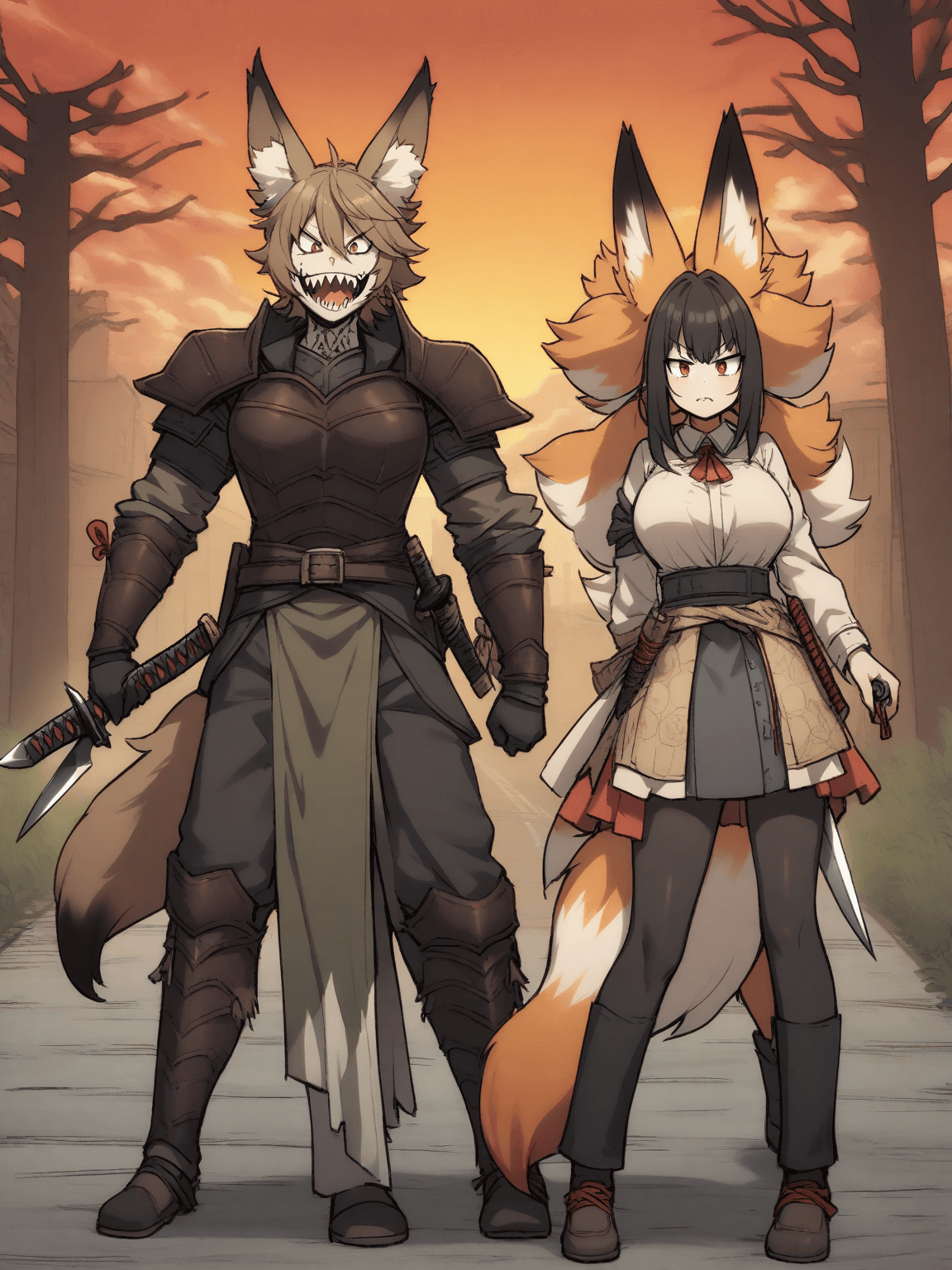 Thumbnail of Two kitsune killers