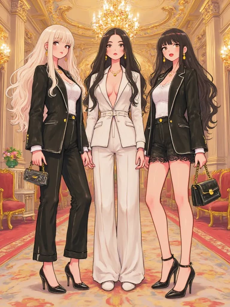 Thumbnail of Olivia, Sara, and Margot