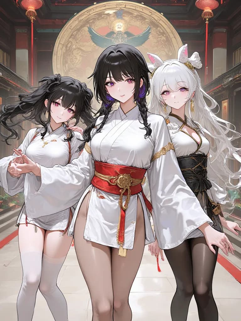 Thumbnail of The Three Lotus Masters:  Seraphina, Kaelen, and Lyra