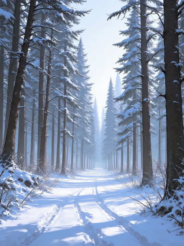 Thumbnail of Замерзший лес