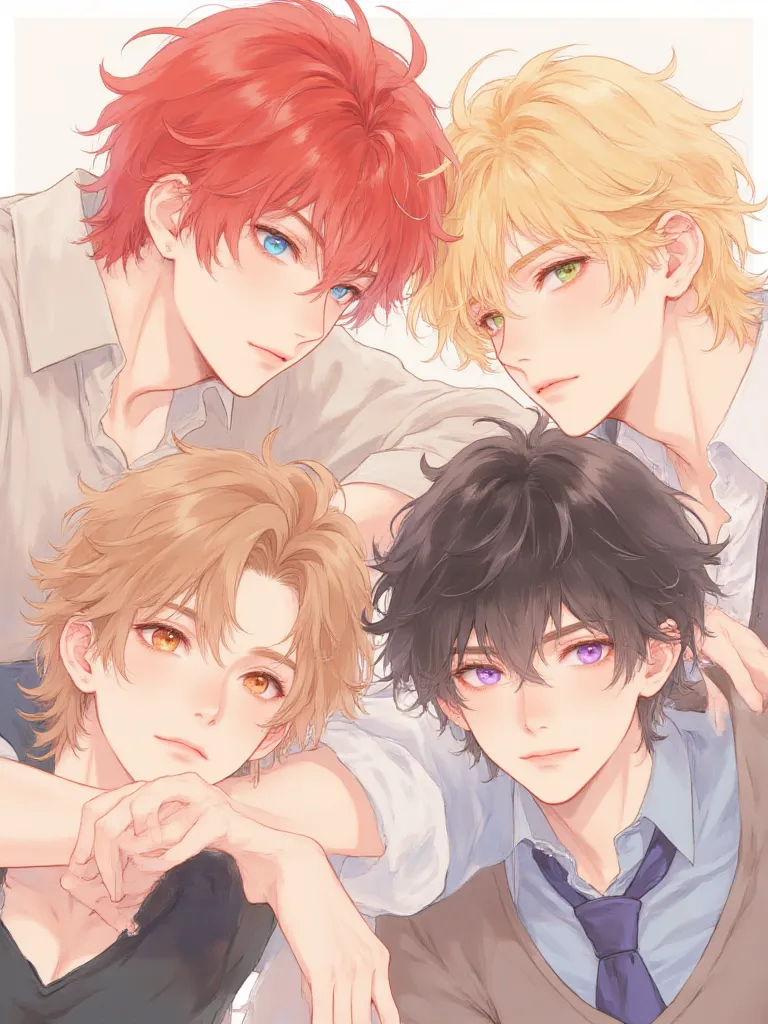 Thumbnail of Four Omega husbands: Blaire, Emery, Jaime, and Lonnie 
