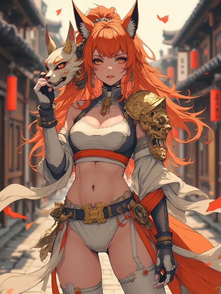 Thumbnail of Kitsune spirit warrior (you choose her a name)