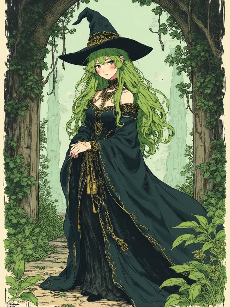Thumbnail of Elara, the Emerald Enchantress