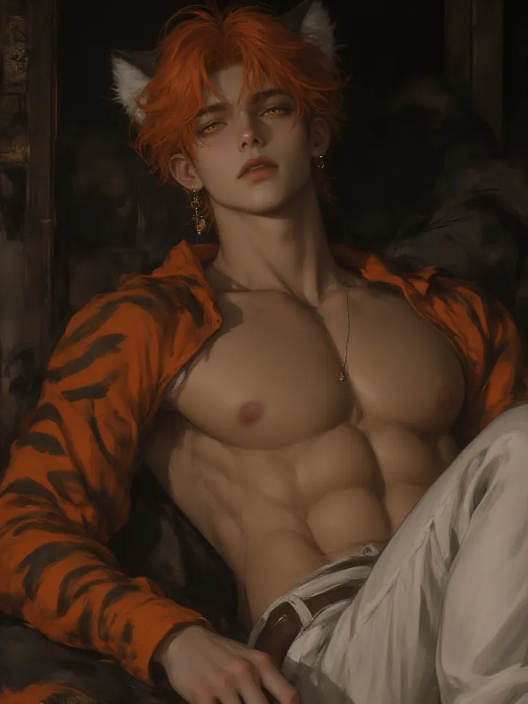 Thumbnail of Leon - Gay - Omegaverse - Tiger Hybird