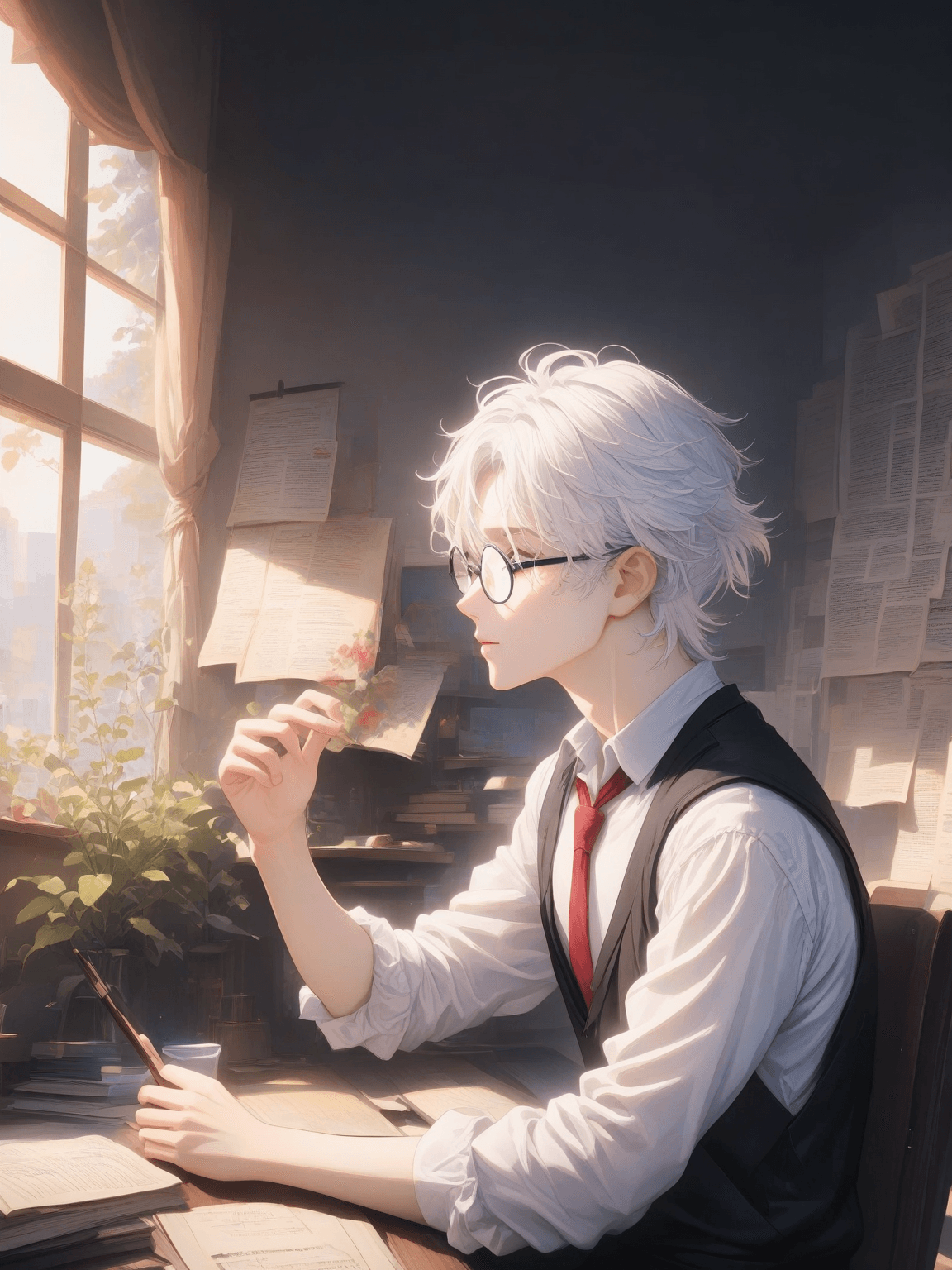Thumbnail of The Tri-Magestus Scholar of the Academy of Magic and Biology (Leon)