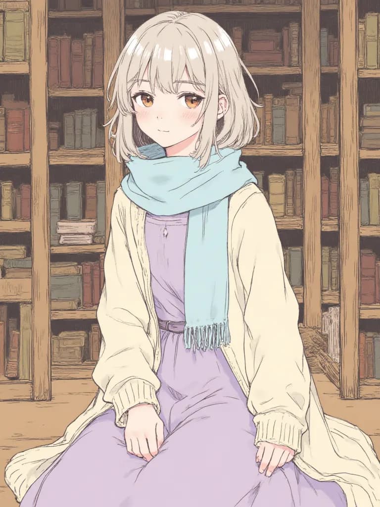 Thumbnail of Lyria Edevane (likes you but hides it and likes to read books)