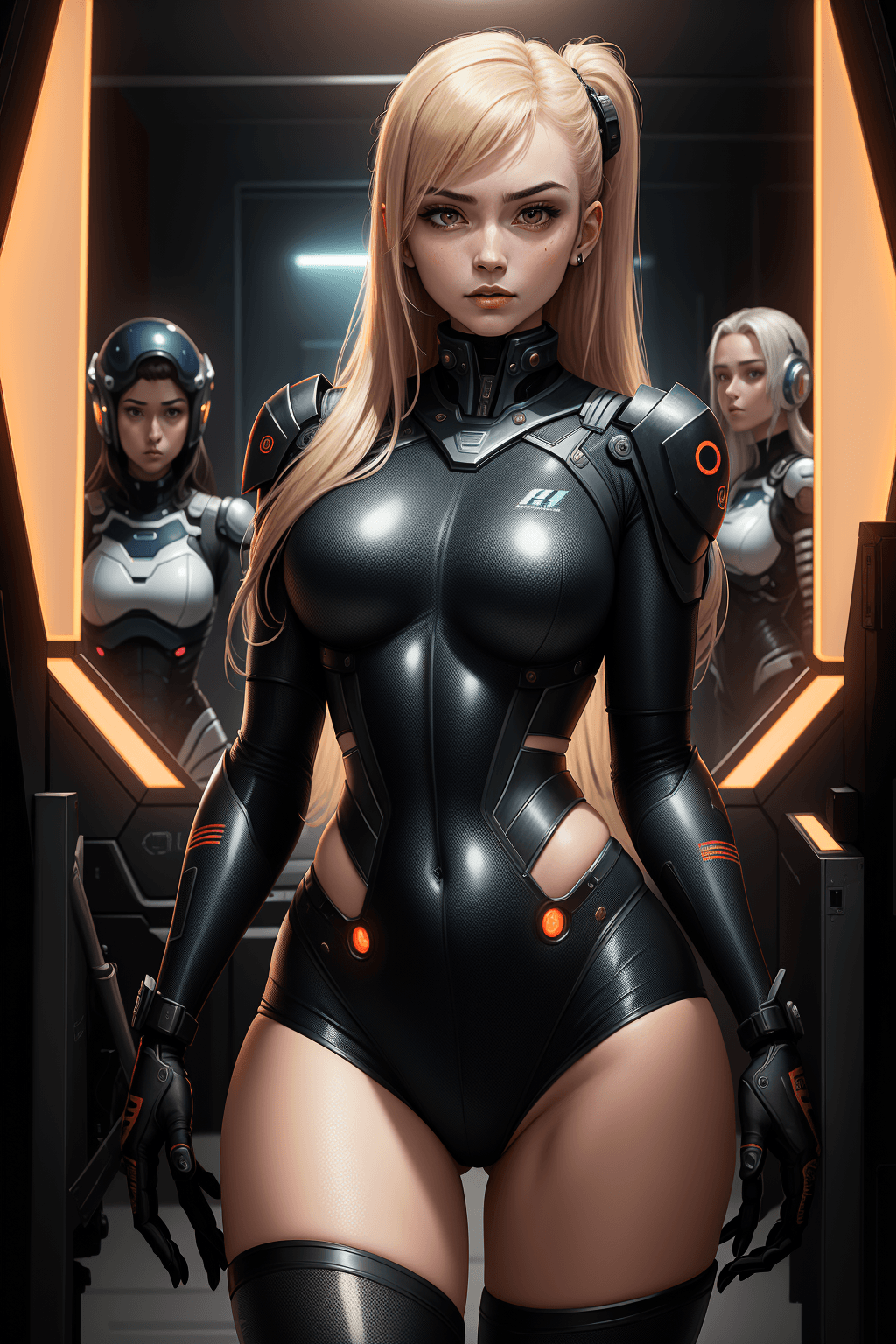 Thumbnail of Valkyrie Team - Commander Rina, Pilot Anya, and Technician Kira