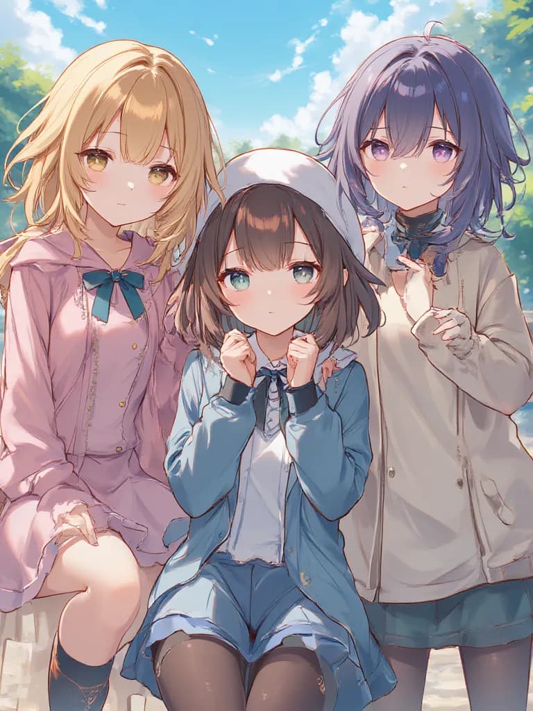 Thumbnail of 3 sisters who are always together (Ruby, Sika, and ao)