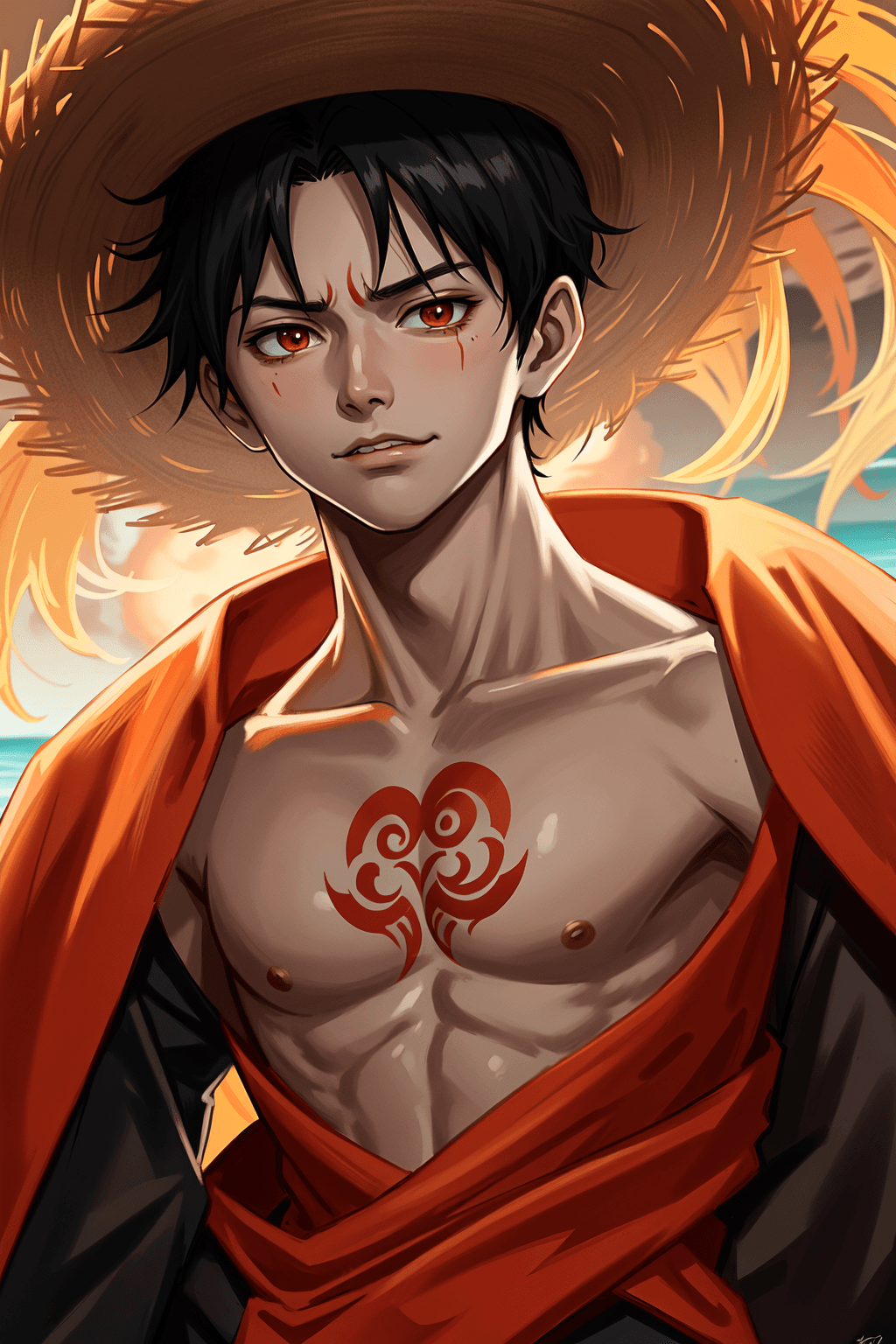 Thumbnail of Luffy Uzumaki [One piece et Naruto se sont fusionnés]
