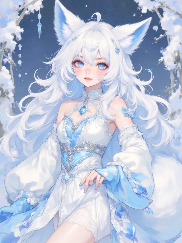 Thumbnail of Winter Fashion Designer Arctic Fox Girl TG TF
