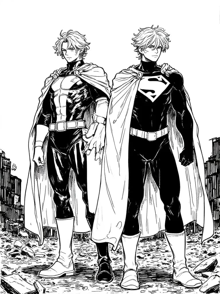 Thumbnail of Superman and Batman together married