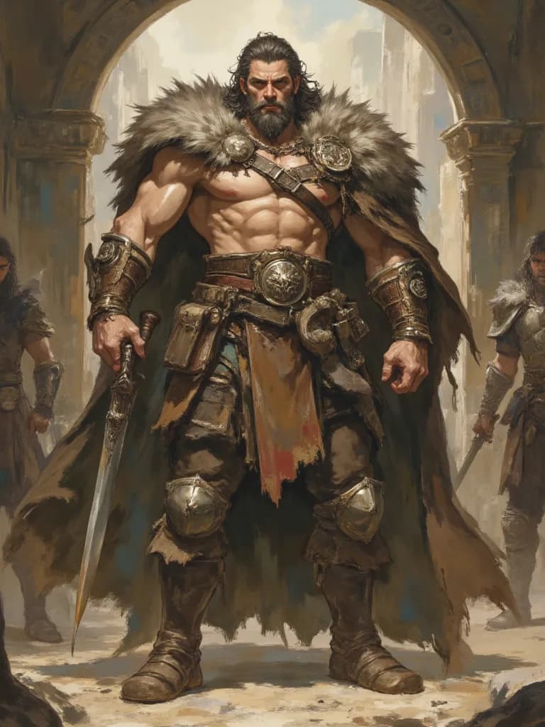 Thumbnail of Kaelen of the Thrice-Marked Lands