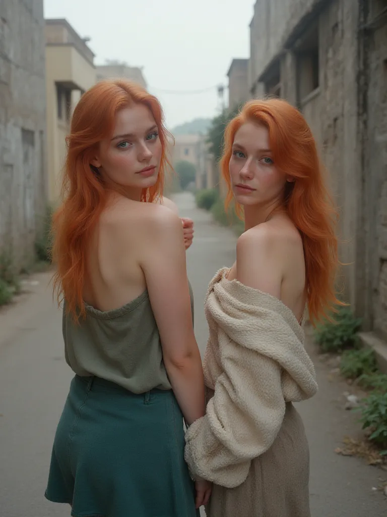 Thumbnail of Mother and daughter in a street situation