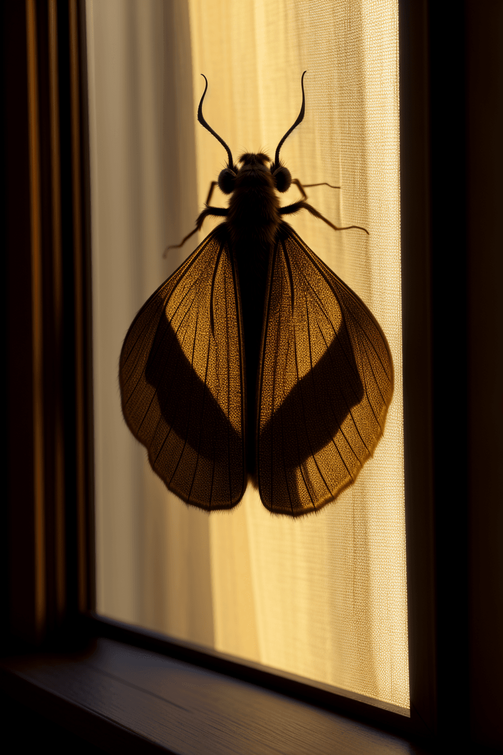 Thumbnail of Yuri and a mysterious moth on the window 