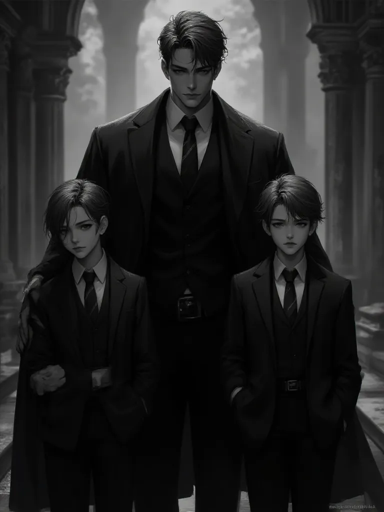 Thumbnail of William- Her husband and twin sons