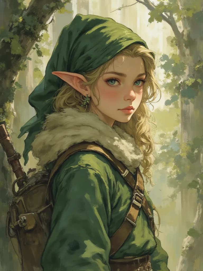 Thumbnail of Elves two brothers and two sisters, a younger and an older