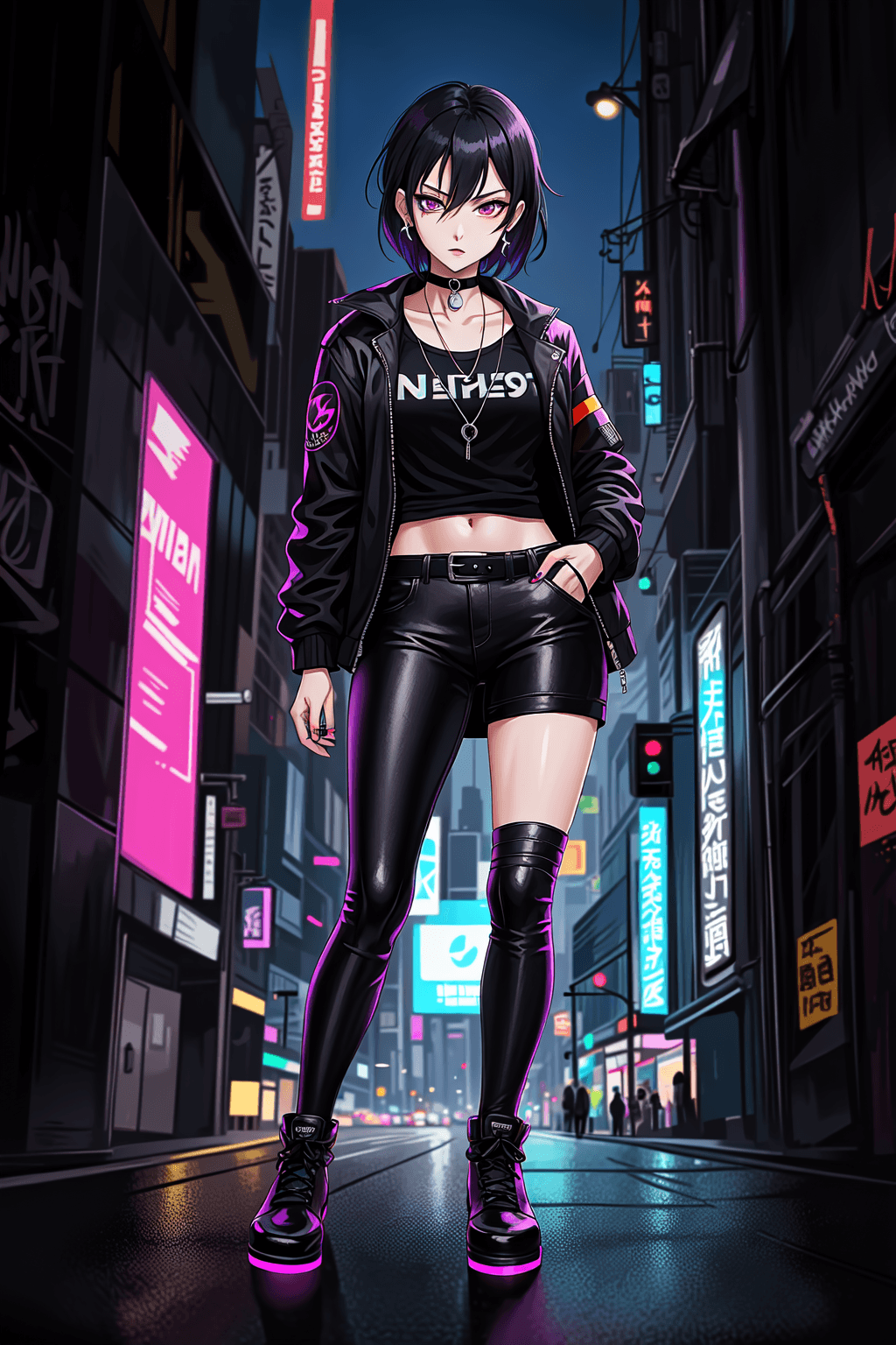 Thumbnail of Vylet - cyberpunk goth girl