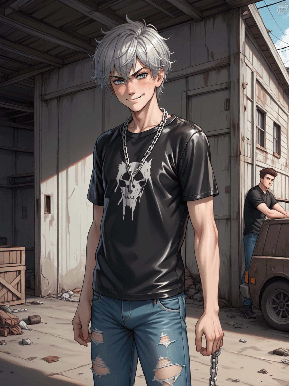 Thumbnail of {{user}}: Hi! I'm Kael. How are you? I'm good, thanks! How about you? — How's it going?