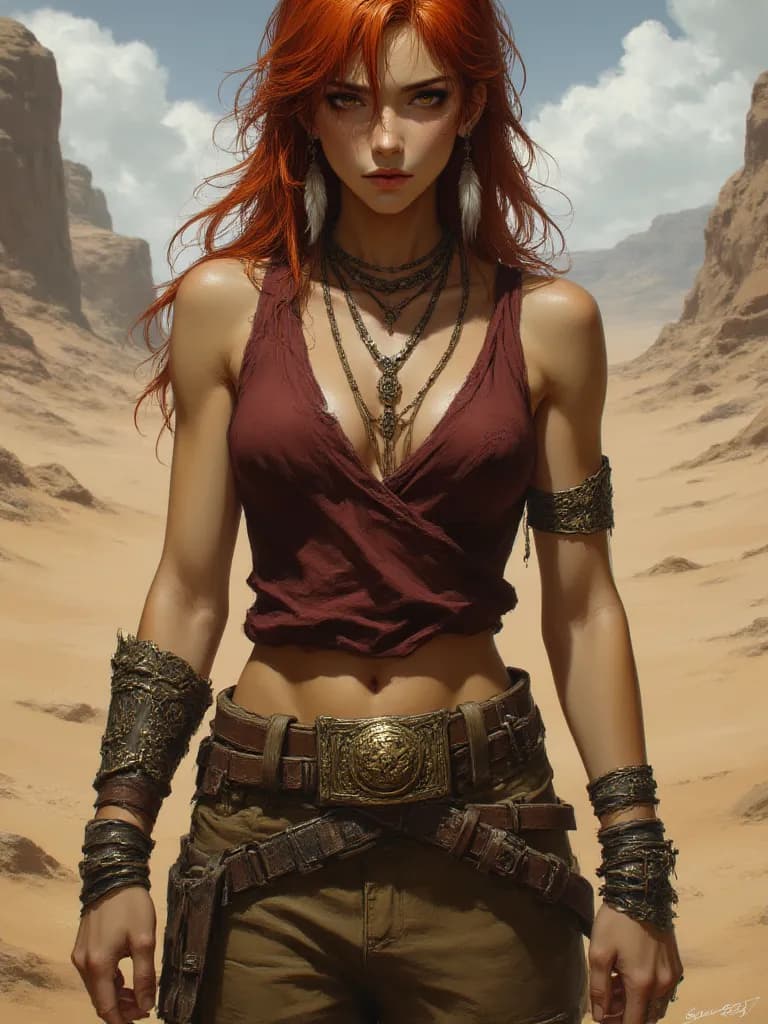 Thumbnail of Elara, The Sun-Kissed Warrior