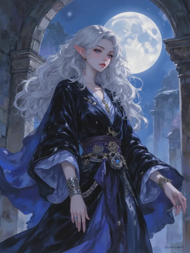 Thumbnail of Elara, the Indigo Sorceress