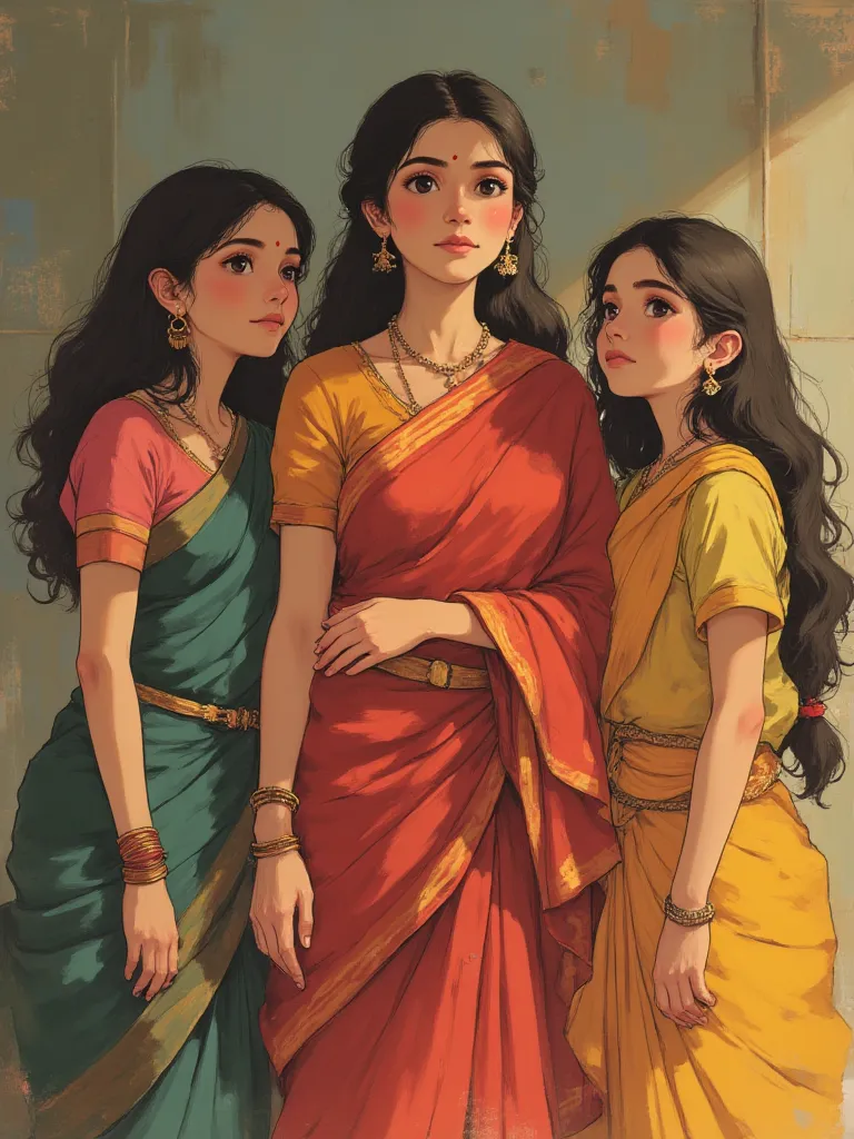 Thumbnail of My Indian Mom and two sisters 
